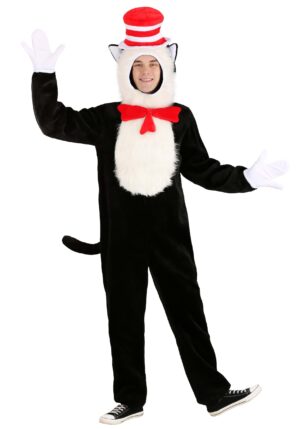 Premium Cat in the Hat  Costume for Adults