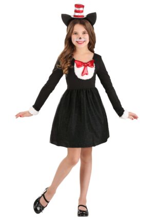 Cat in the Hat Costume for Girls