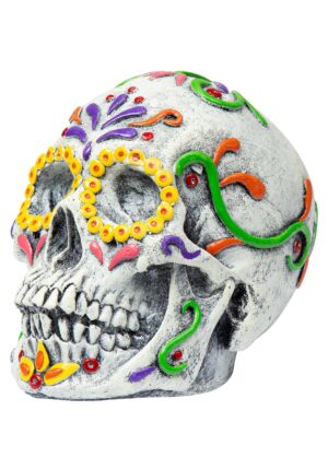 8-Inch Latex Catrina Skull Decoration | Skeleton and Skulls