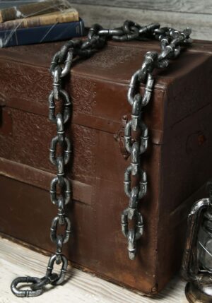 74-Inch Silver Chain Link Rope Accessory Prop | Costume Accessories