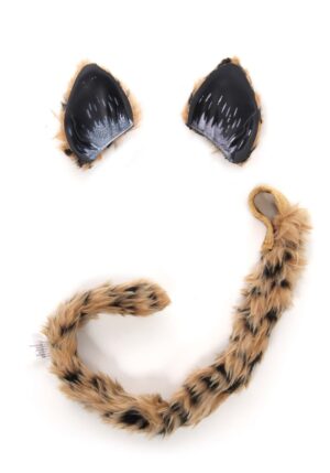 Cheetah Ears and Tail Costume Kit | Wild Cat Costume Accessories
