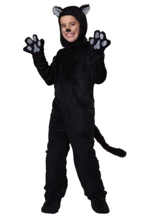 Black Cat Kids Halloween Costume | Warm Halloween Costume