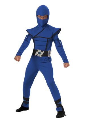 Child Blue Stealth Ninja Costume | Kid's Ninja Costumes