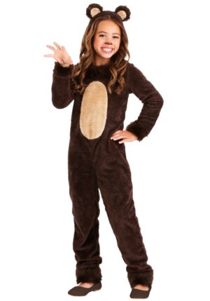 Kid's Fuzzy Brown Bear Costume | Bear Costumes