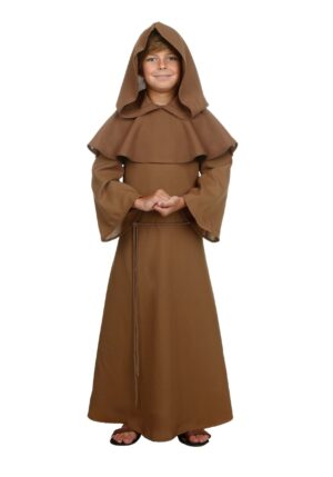 Child Brown Monk Robe Costume | Religious Costumes
