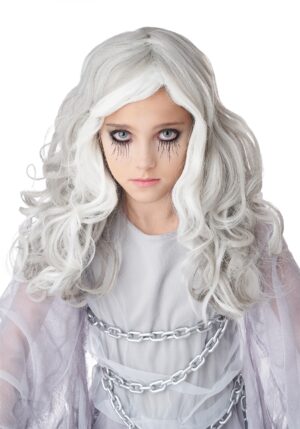 Glow In The Dark Girl's Ghost Costume Wig | Costume Accessories