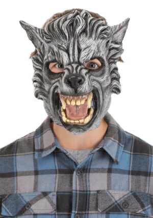 Child Gray Wolf Costume Mask | Werewolf Accessories