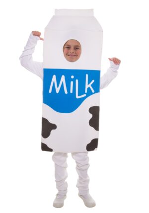 Kid's White Milk Carton Costume | Food Costumes