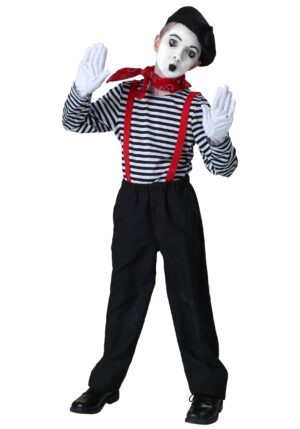 Kid's Mime Costume | Kid's Occupational Costumes