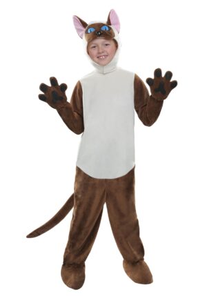 Child Siamese Cat Costume | Kid's Cat Halloween Costumes