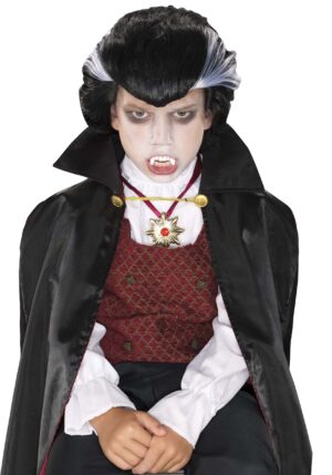 Dark Vampire Kid's Costume Wig | Vampire Accessories