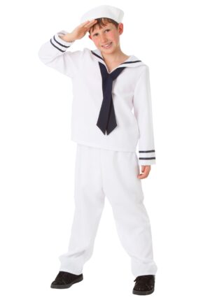 White Sailor Costume for Kids | Kid's Uniform Costumes