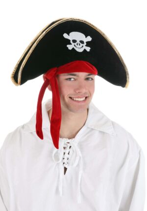 Crossbones Pirate Hat for Adults