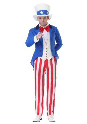 Patriotic Plus Size American Uncle Sam Costume | 4th of July Costumes