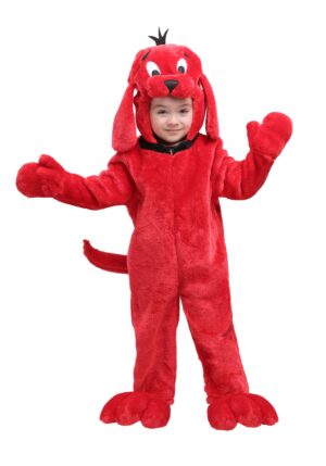 Clifford the Big Red Dog Costume Jumpsuit for Toddlers