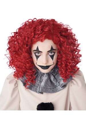 Clown Corkscrew Red Curls Adult Wig | Clown Accessories