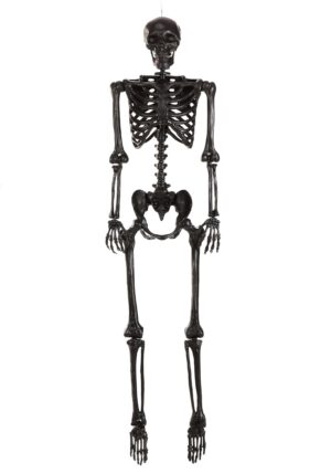 5FT Crazy Bones Poseable Skeleton in Black Decoration | Skeleton Decorations