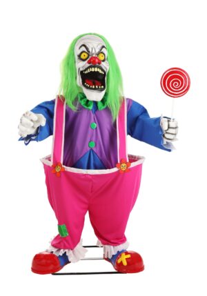 4FT Crazy Evil Killer Clown Animatronic Prop Decoration | Evil Clown Decorations