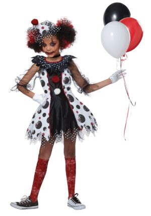 Child Creepy Clown Costume | Evil Clown Costumes
