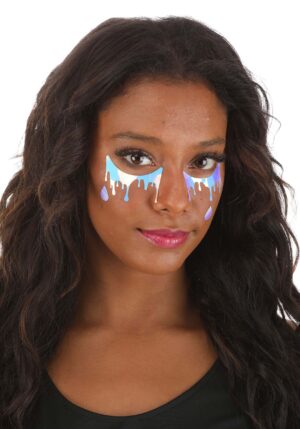Cry Baby Electric Opal Holographic Face Decals | Costume Accessories