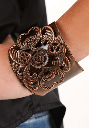 Antique Copper Cuff | Steampunk Costume Accessories