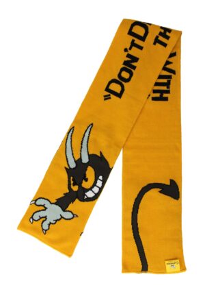 The Devil Yellow Knit Cuphead Scarf | Video Game Accessories