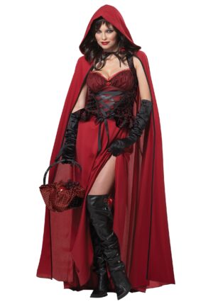 Women's Dark Red Riding Hood Costume