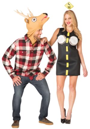 Couples Deer in Headlights Costume Set | Funny Halloween Costumes