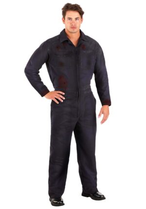 Deluxe Blue Mechanic Coveralls Adult Costume | Movie Costumes
