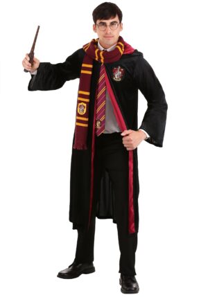 Plus Size Deluxe Harry Potter Gryffindor Robe Costume for Adults