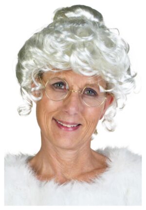 Women's Mrs. Claus Deluxe Costume Wig | Christmas Accessories