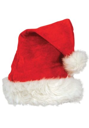 Red Deluxe Velvet Santa Costume Hat