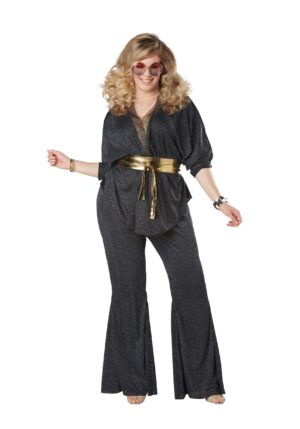 Women's Plus Size Disco Dazzler Costume | Women's 70's Costumes