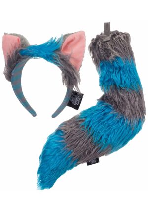 Deluxe Cheshire Headband & Tail Kit Cat Ears