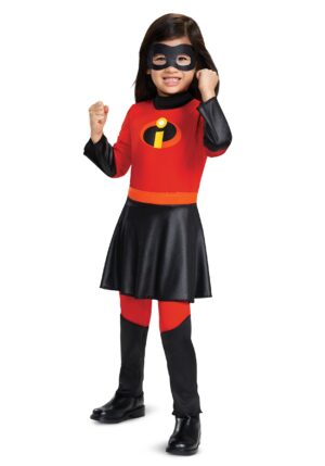 Girl's Incredibles 2 Deluxe Violet Jumpsuit Toddler Costume | Disney Costumes