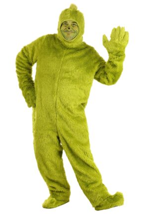 Dr. Seuss Grinch Plus Size Open Face Costume | The Grinch Costumes