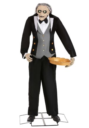 5.6 Foot Animatronic Evil Greeter Butler Decoration | Animated Decorations