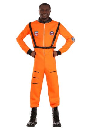 Adult Orange Astronaut Suit Costume | Astronaut Costumes
