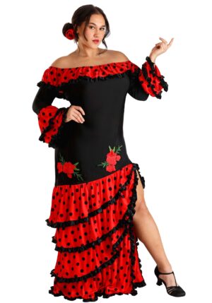 Women's Plus Size Spanish Senorita Costume | Spanish Costumes