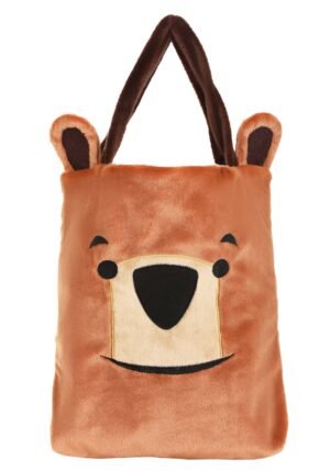 Fuzzy Brown Bear Candy Bag | Trick-or-Treat Bags/Pail