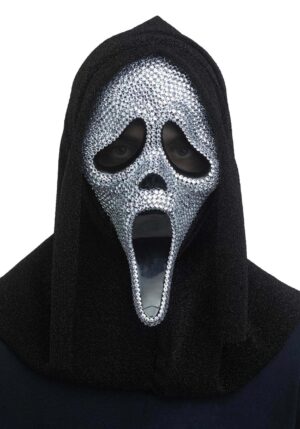Women's Ghost Face Bling Costume Mask | Scream Masks