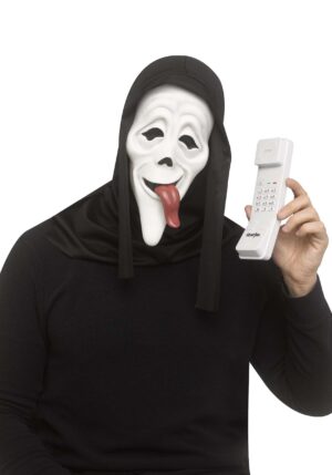 Ghost Face Wassup! Mask & Phone Adult Costume Kit | Scream Costumes