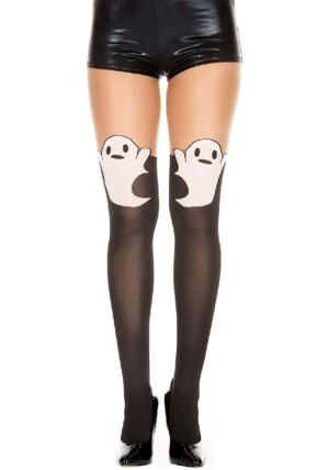 Ghost Print Women's Costume Tights | Ghost Accessories