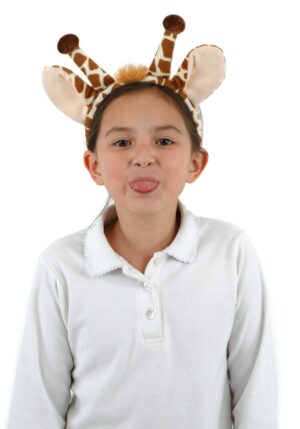 Fleece Giraffe Ears & Tail Costume Kit | Animal Accessories