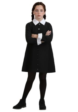 1960s Wednesday Addams Girl's Costume | TV Show Costumes
