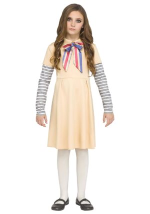 Girl's AI Meg Doll Costume Dress | Horror Movie Costumes