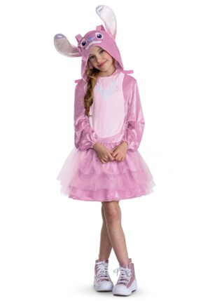 Disney Lilo and Stitch Girl's Angel Pink Costume Dress | Disney Costumes