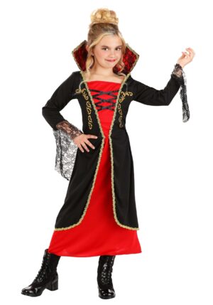 Black and Red Vampire Costume for Girls | Vampire Costumes