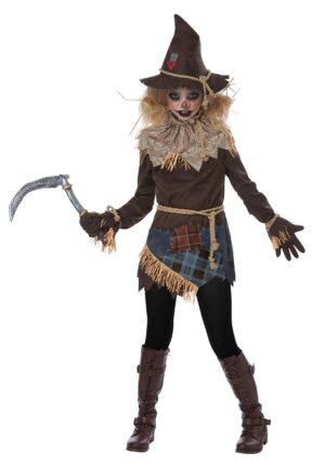 Creepy Scarecrow Girl's Costume | Scary Girl's Costumes