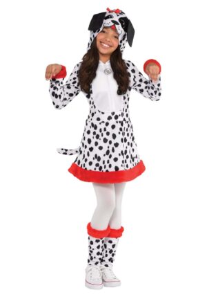 Dotted Dalmatian Doggy Costume Dress for Girls | Kid's Animal Costumes